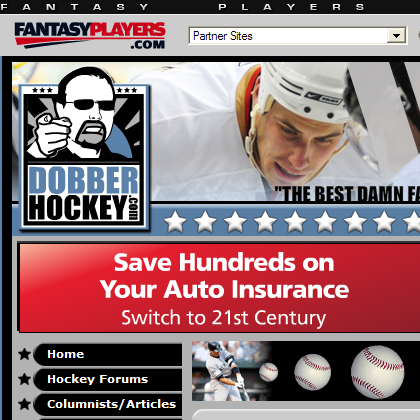 DobberHockey - Fantasy Hockey Player Rankings, Prospects, Forum