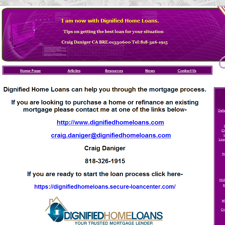 Dignified Home Loans Granada Hills Mortgage - Home Page